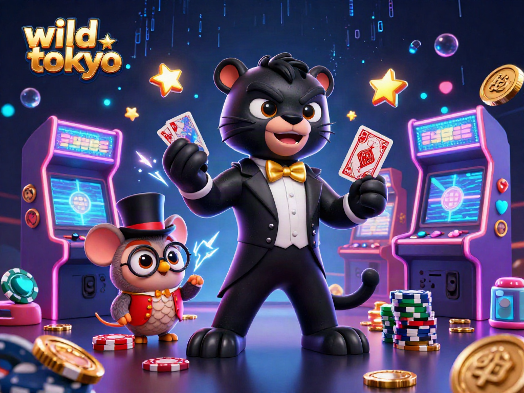 Experience the excitement of wild tokyo with thrilling casino card games led by stylish characters.
